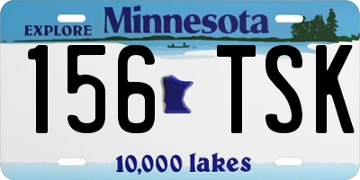 MN license plate 156TSK