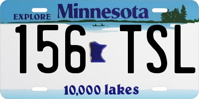 MN license plate 156TSL