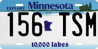 MN license plate 156TSM