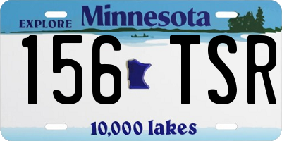MN license plate 156TSR