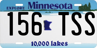 MN license plate 156TSS