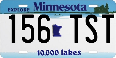 MN license plate 156TST