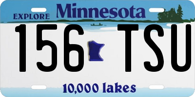 MN license plate 156TSU