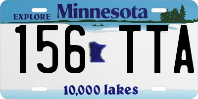MN license plate 156TTA