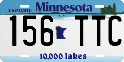 MN license plate 156TTC