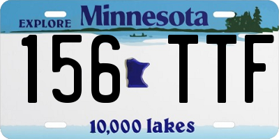 MN license plate 156TTF