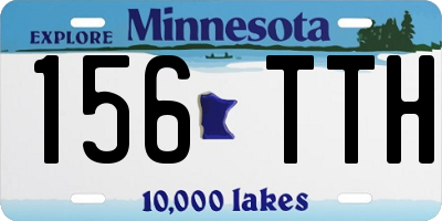 MN license plate 156TTH