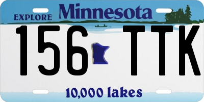 MN license plate 156TTK