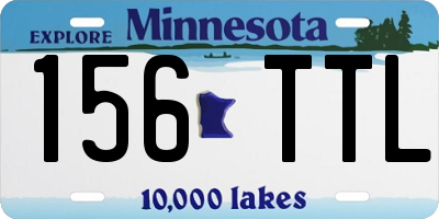 MN license plate 156TTL