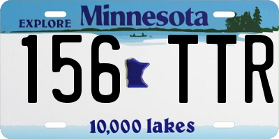 MN license plate 156TTR
