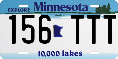 MN license plate 156TTT