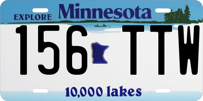MN license plate 156TTW