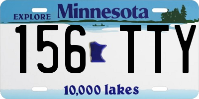 MN license plate 156TTY