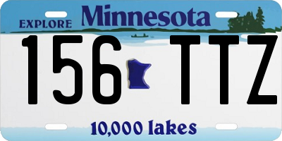 MN license plate 156TTZ