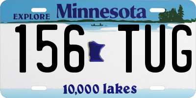 MN license plate 156TUG