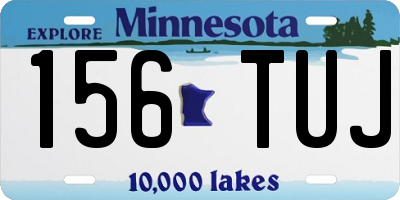 MN license plate 156TUJ