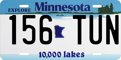 MN license plate 156TUN