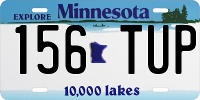 MN license plate 156TUP