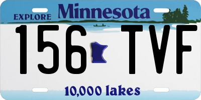MN license plate 156TVF