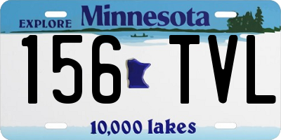 MN license plate 156TVL