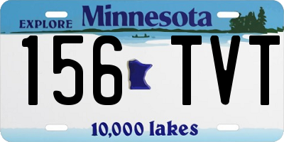 MN license plate 156TVT