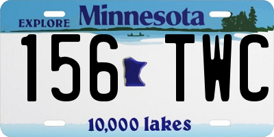 MN license plate 156TWC