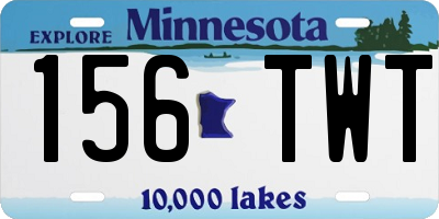 MN license plate 156TWT