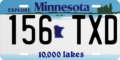 MN license plate 156TXD