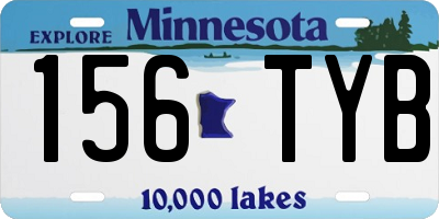 MN license plate 156TYB