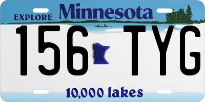 MN license plate 156TYG
