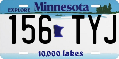 MN license plate 156TYJ