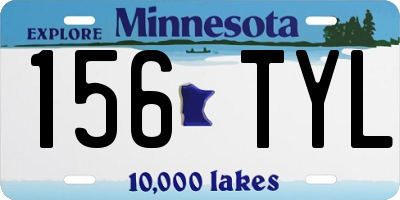 MN license plate 156TYL
