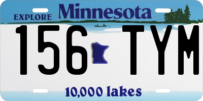 MN license plate 156TYM