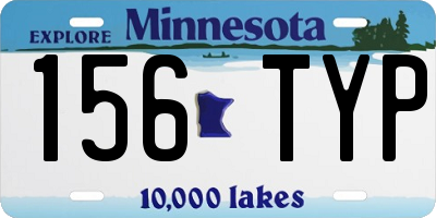 MN license plate 156TYP
