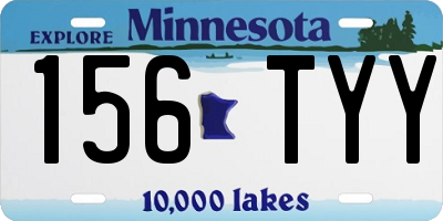 MN license plate 156TYY