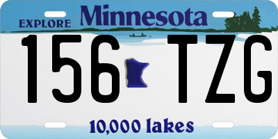 MN license plate 156TZG