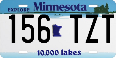 MN license plate 156TZT