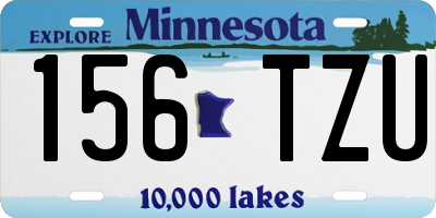 MN license plate 156TZU