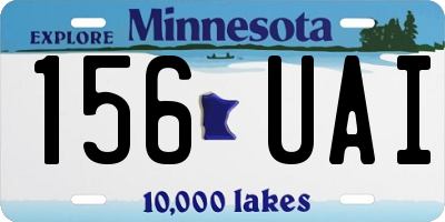 MN license plate 156UAI