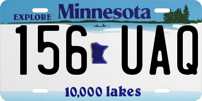 MN license plate 156UAQ