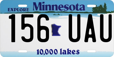 MN license plate 156UAU
