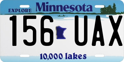 MN license plate 156UAX