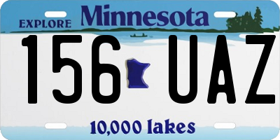 MN license plate 156UAZ