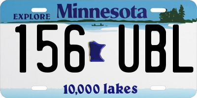 MN license plate 156UBL