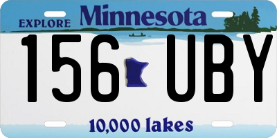 MN license plate 156UBY