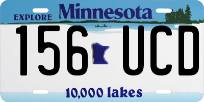 MN license plate 156UCD