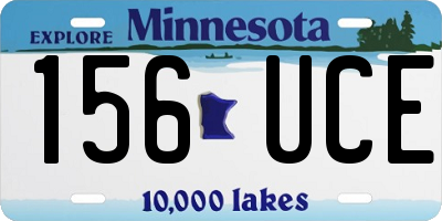 MN license plate 156UCE