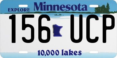 MN license plate 156UCP