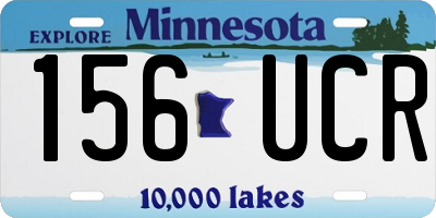 MN license plate 156UCR