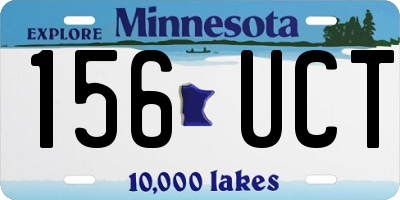 MN license plate 156UCT